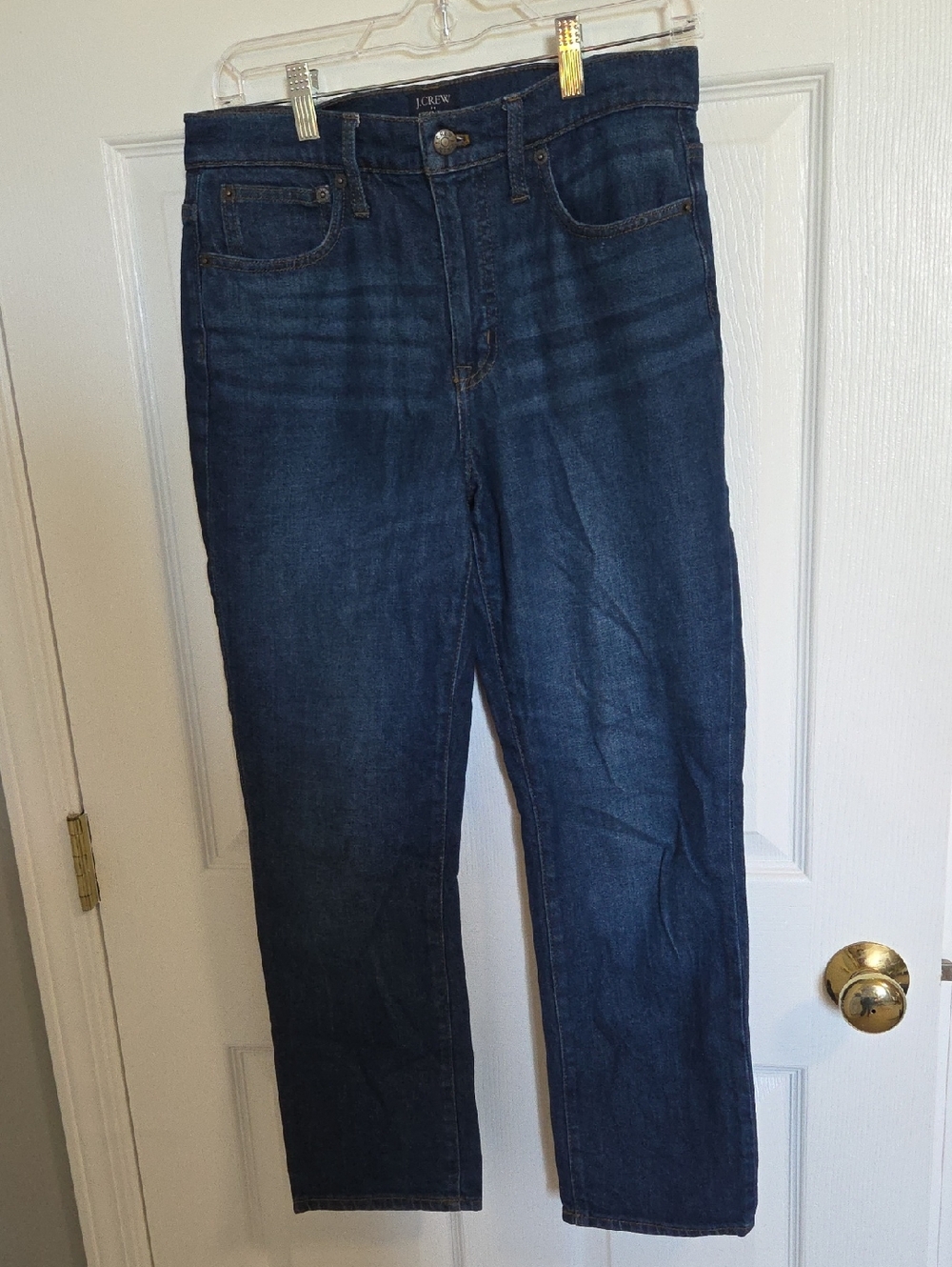 Denim Women's Straight-Leg Jeans in Dark Indigo